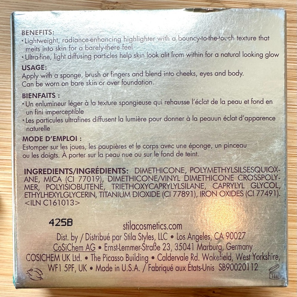 NIB Stila Highlighter in Kitten Shimmering Nude Pink Heaven's Hue Shimmer Powder - Picture 13 of 14